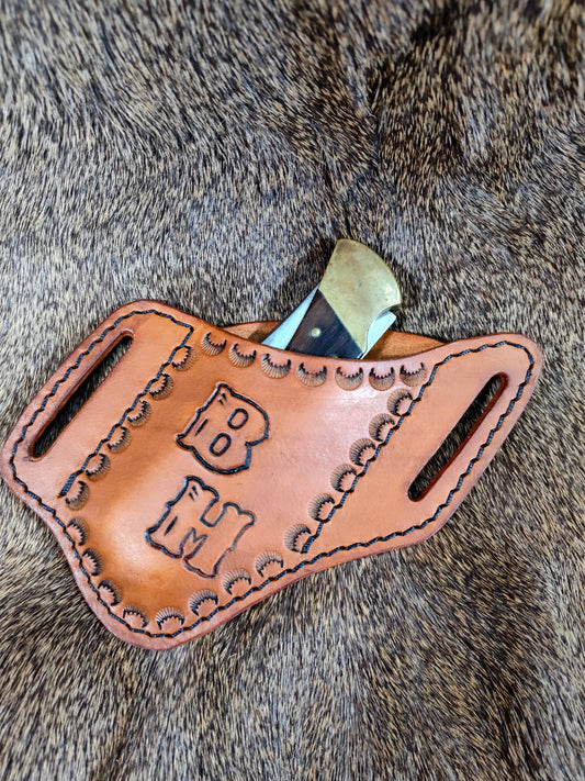 Knife Sheath; Personalized Sheath; Buck 110 or Similar