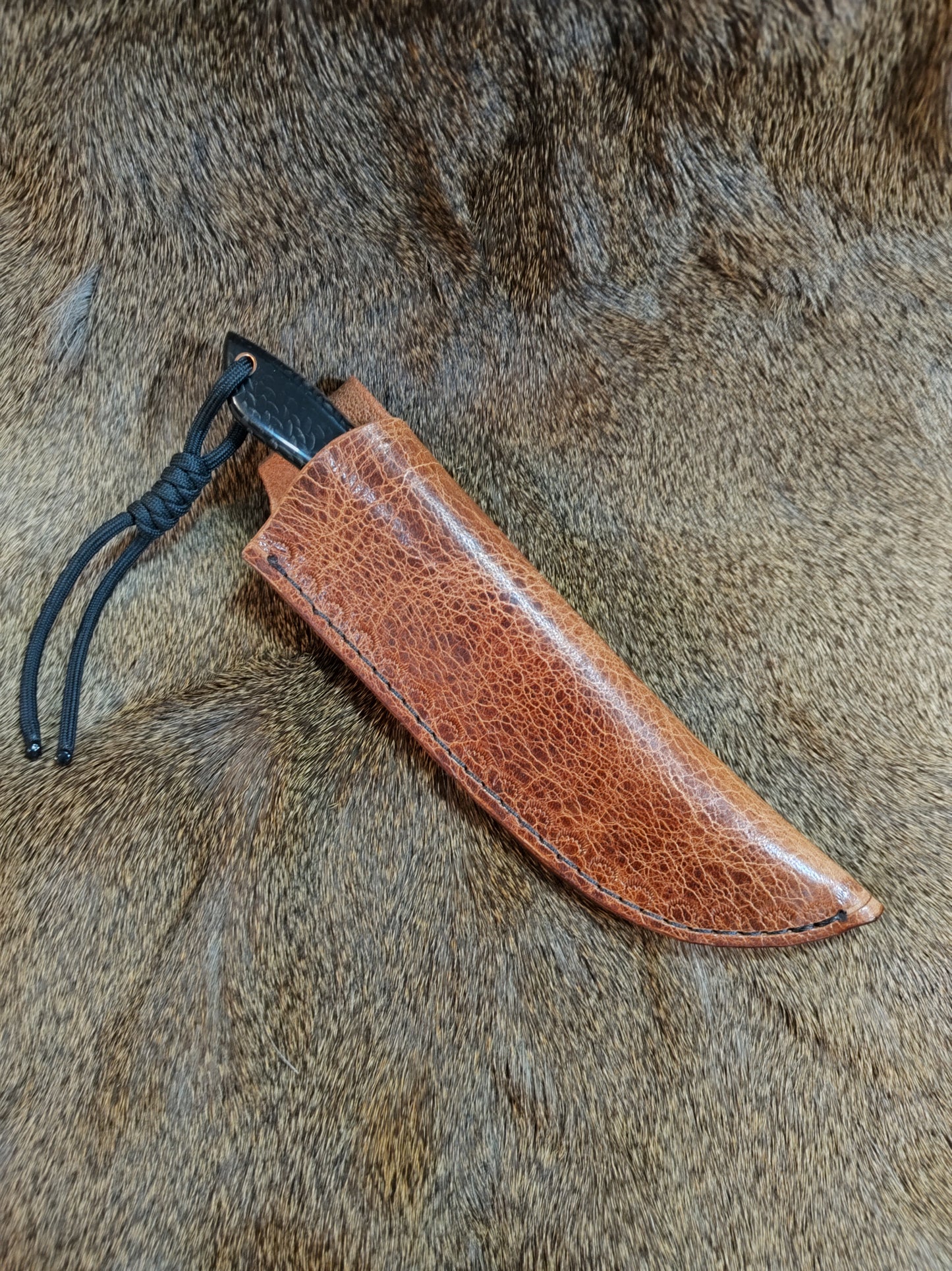 Leather Knife Sheath; Distressed Brown; Thick Water Buffalo Leather; Right or Left Handed; Fixed Blade Sheaths; 6 Sizes