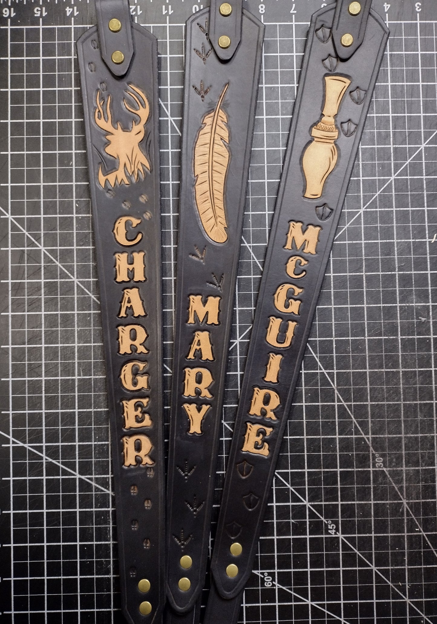 Customized Rifle Sling- Black and Brown