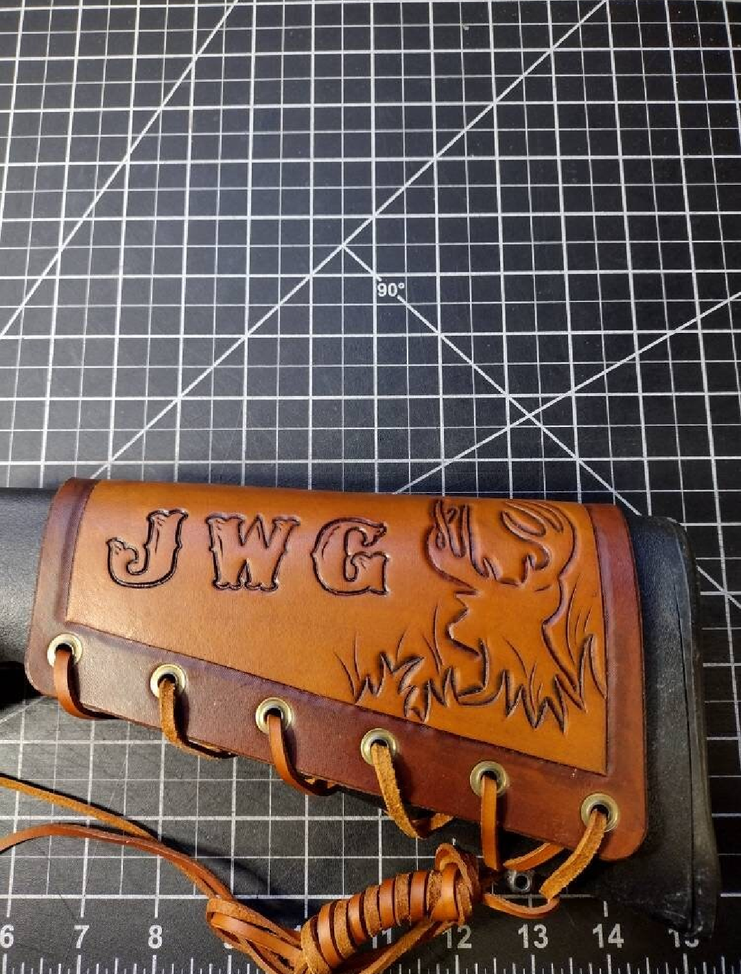 Butt stock Ammo Cuff with Deer